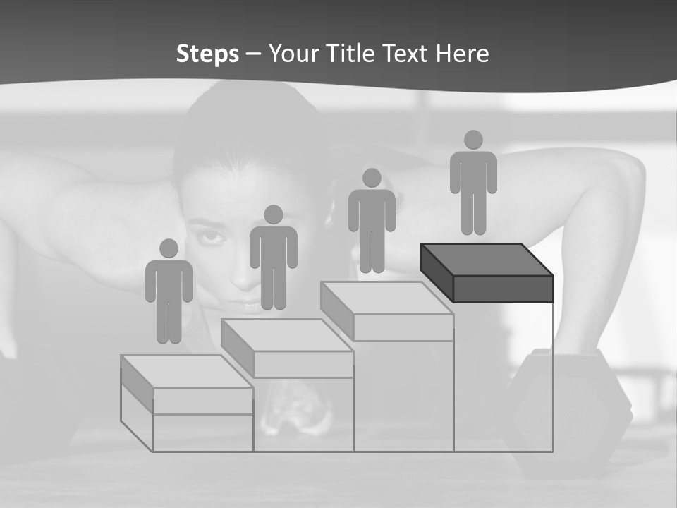 Woman Bodybuilder Abdominal PowerPoint Template