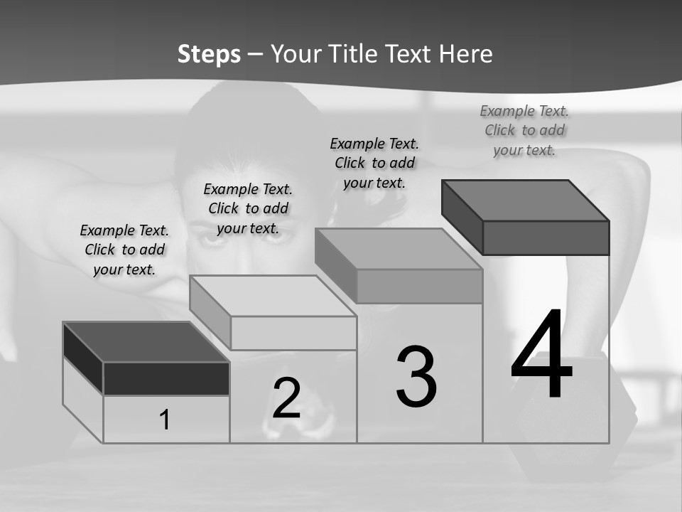 Woman Bodybuilder Abdominal PowerPoint Template