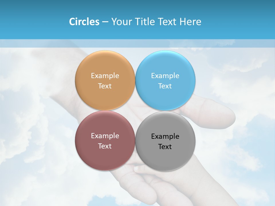 Teamwork Reach Hold PowerPoint Template