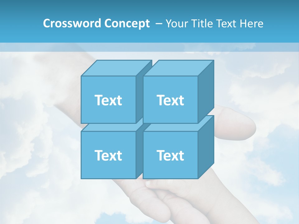 Teamwork Reach Hold PowerPoint Template
