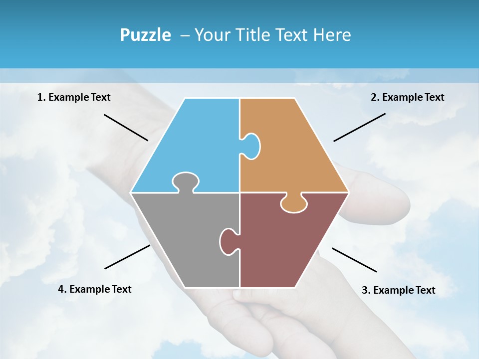 Teamwork Reach Hold PowerPoint Template