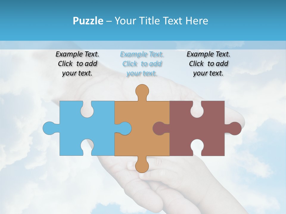 Teamwork Reach Hold PowerPoint Template