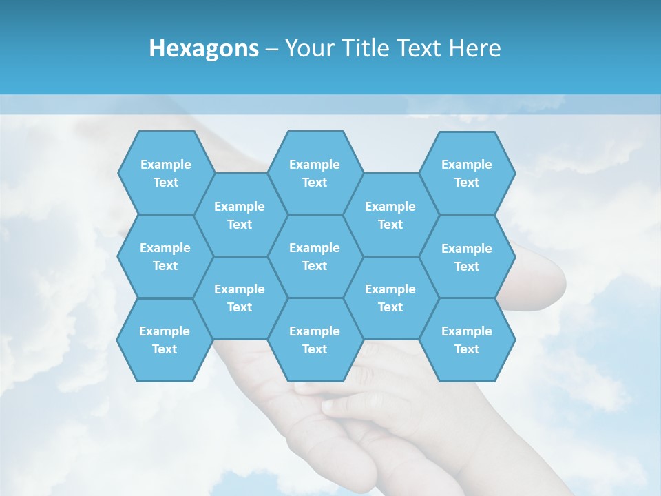 Teamwork Reach Hold PowerPoint Template