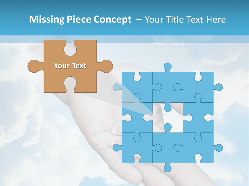 Teamwork Reach Hold PowerPoint Template