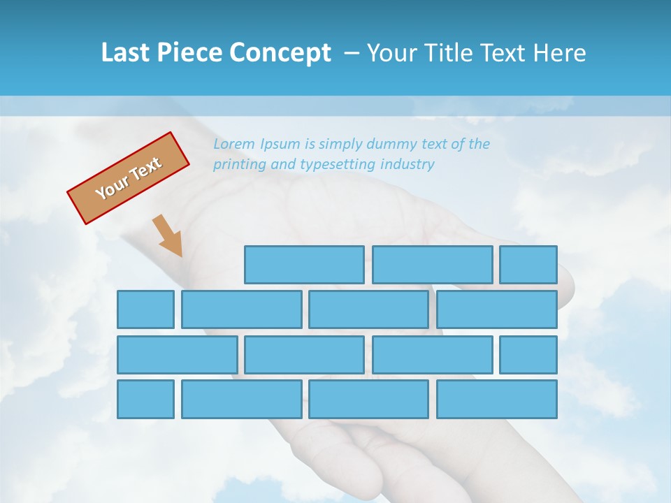 Teamwork Reach Hold PowerPoint Template
