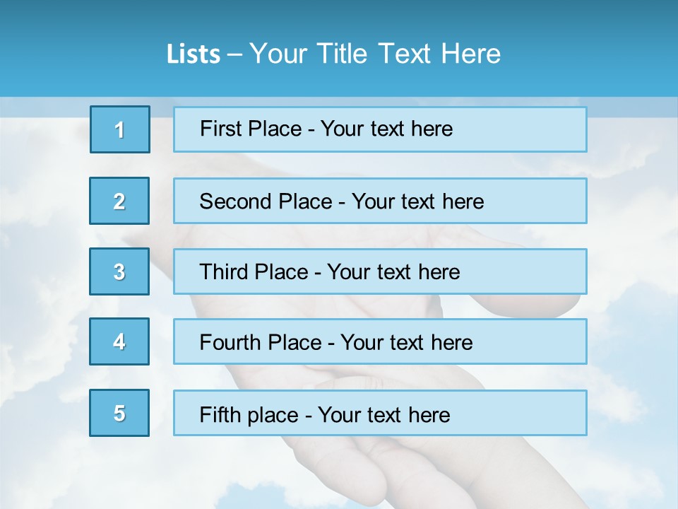 Teamwork Reach Hold PowerPoint Template