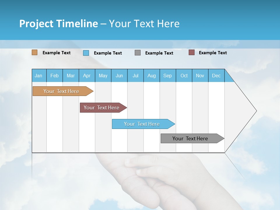 Teamwork Reach Hold PowerPoint Template