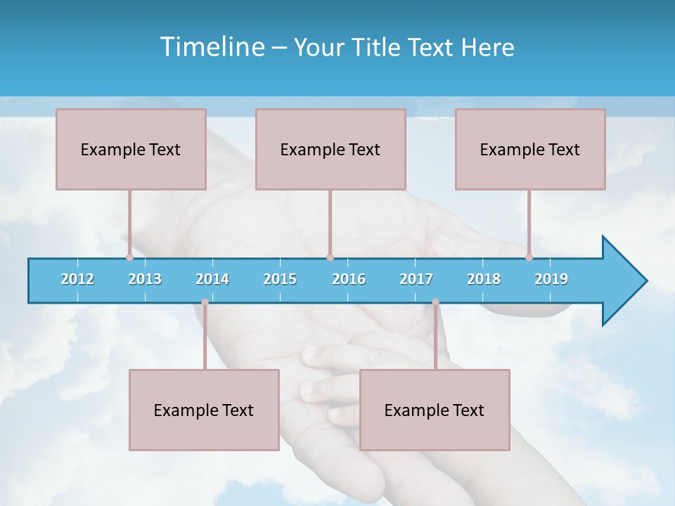 Teamwork Reach Hold PowerPoint Template