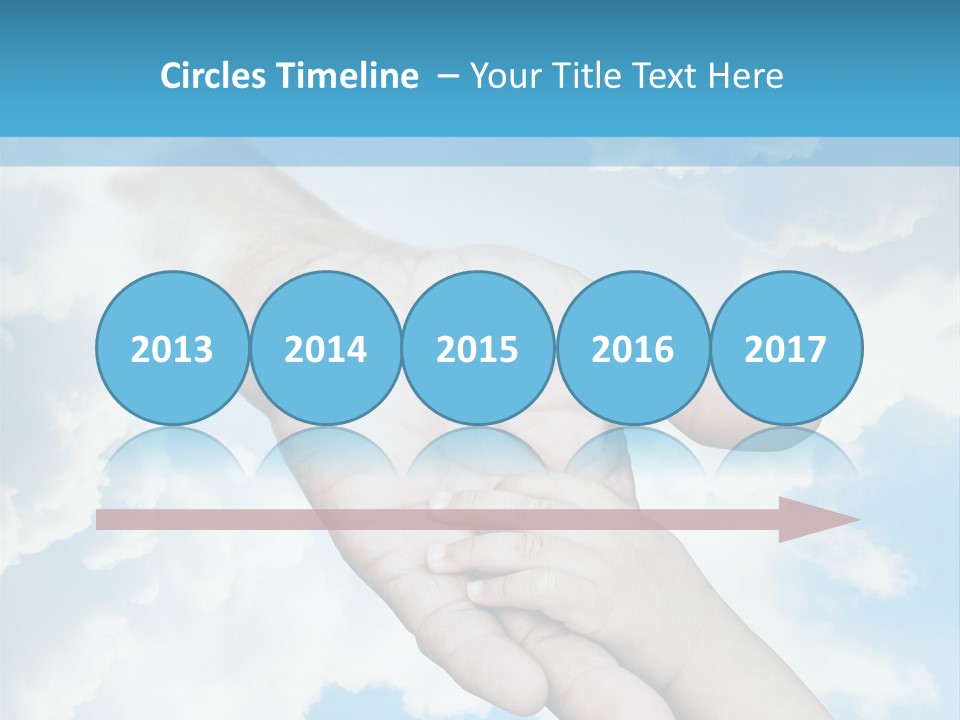 Teamwork Reach Hold PowerPoint Template