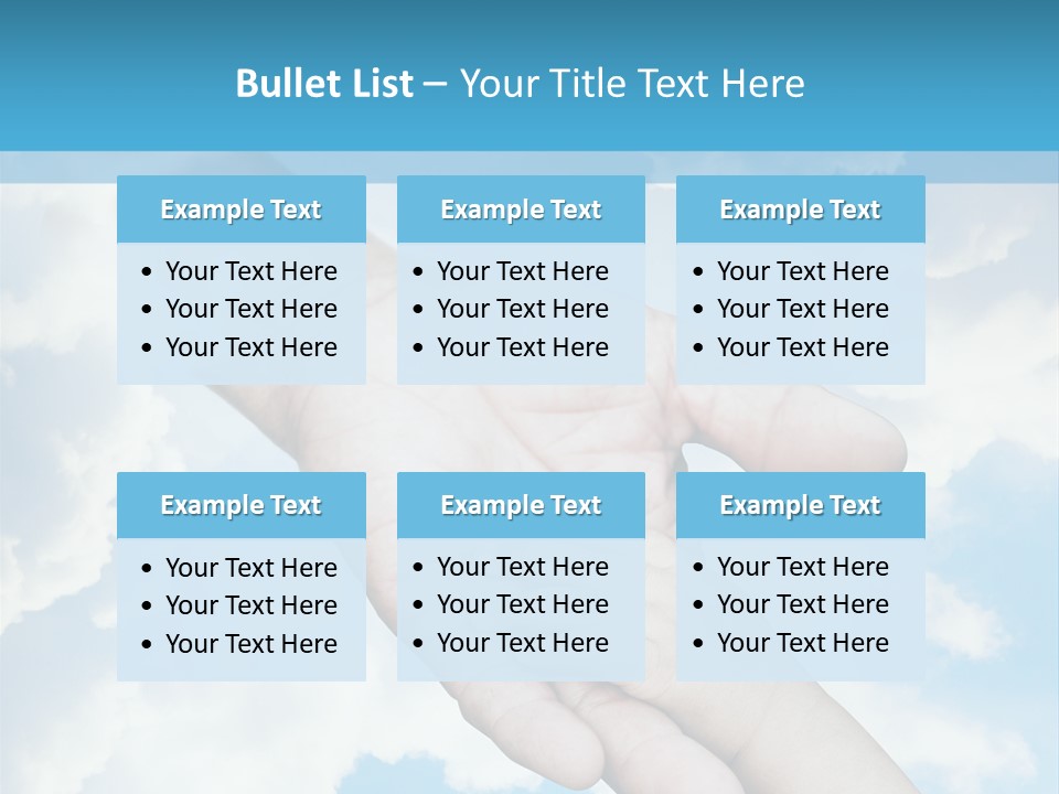 Teamwork Reach Hold PowerPoint Template