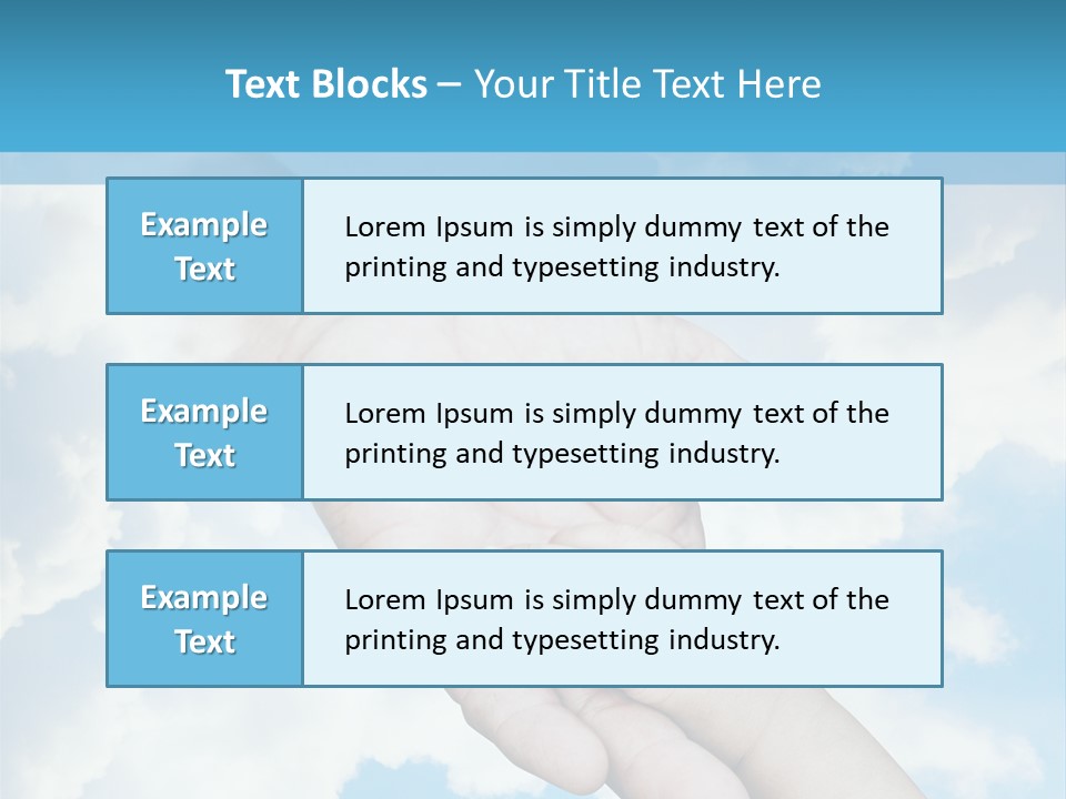 Teamwork Reach Hold PowerPoint Template