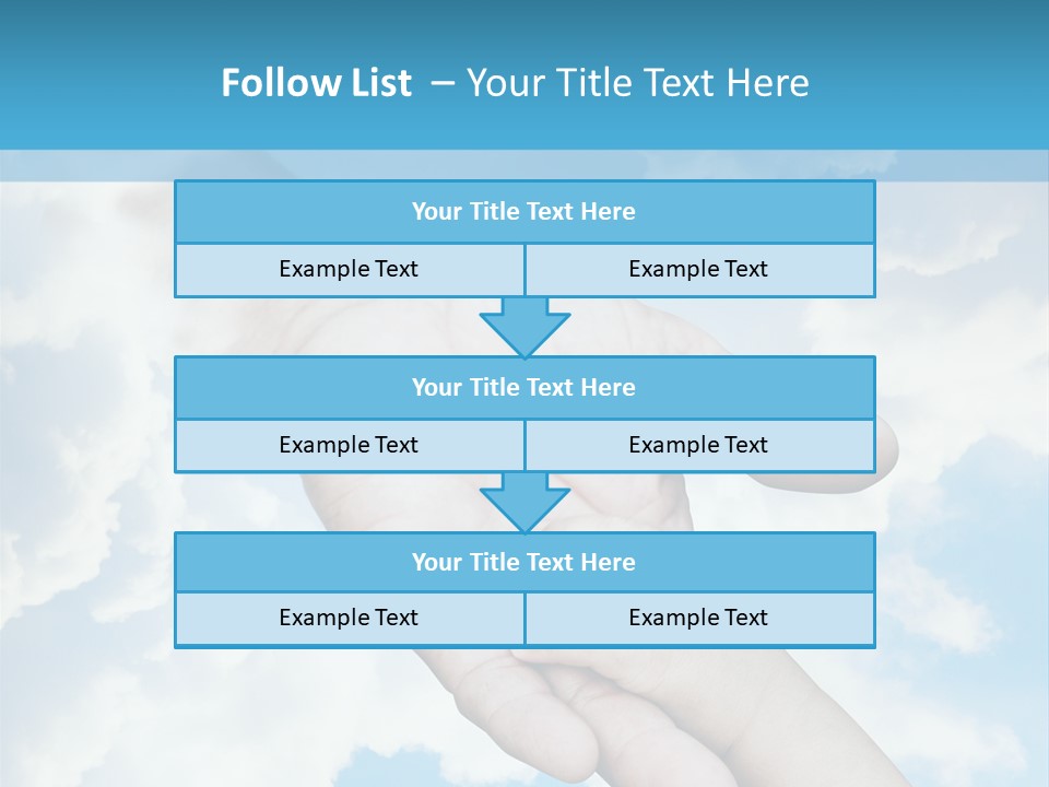 Teamwork Reach Hold PowerPoint Template