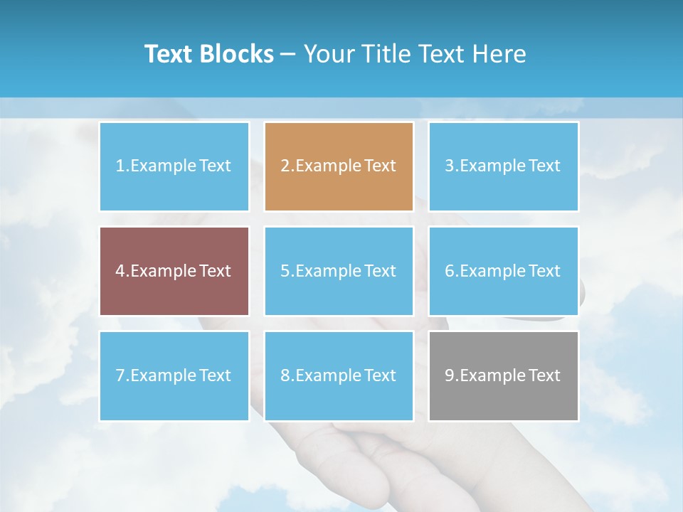 Teamwork Reach Hold PowerPoint Template