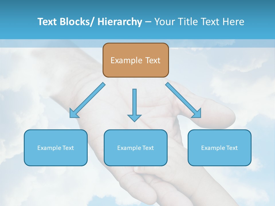 Teamwork Reach Hold PowerPoint Template