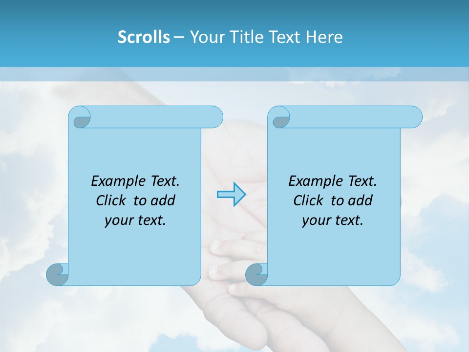 Teamwork Reach Hold PowerPoint Template