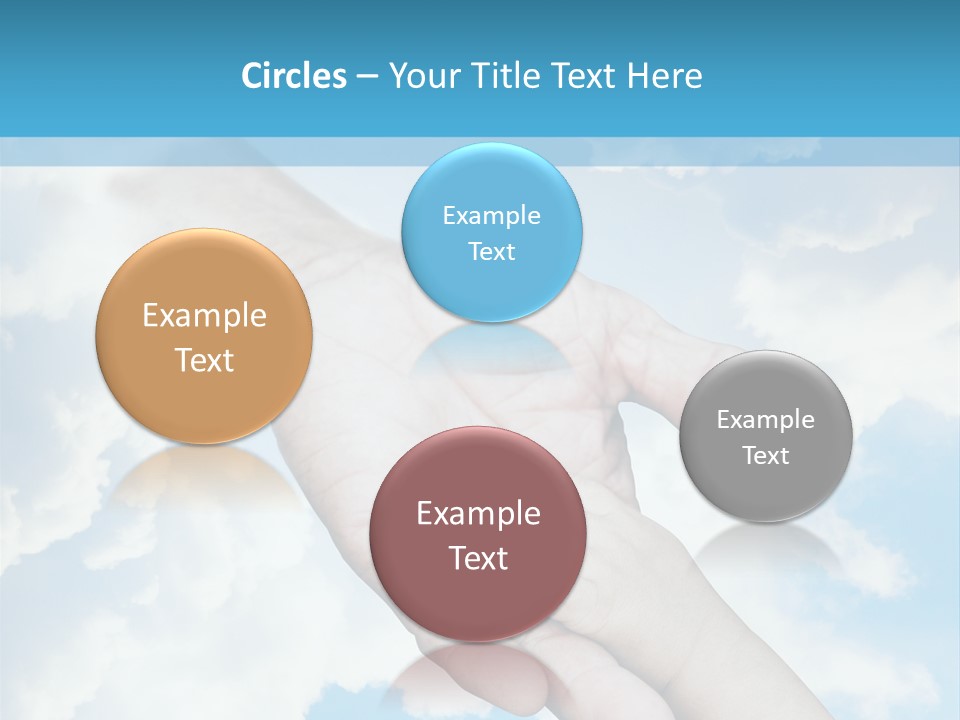 Teamwork Reach Hold PowerPoint Template
