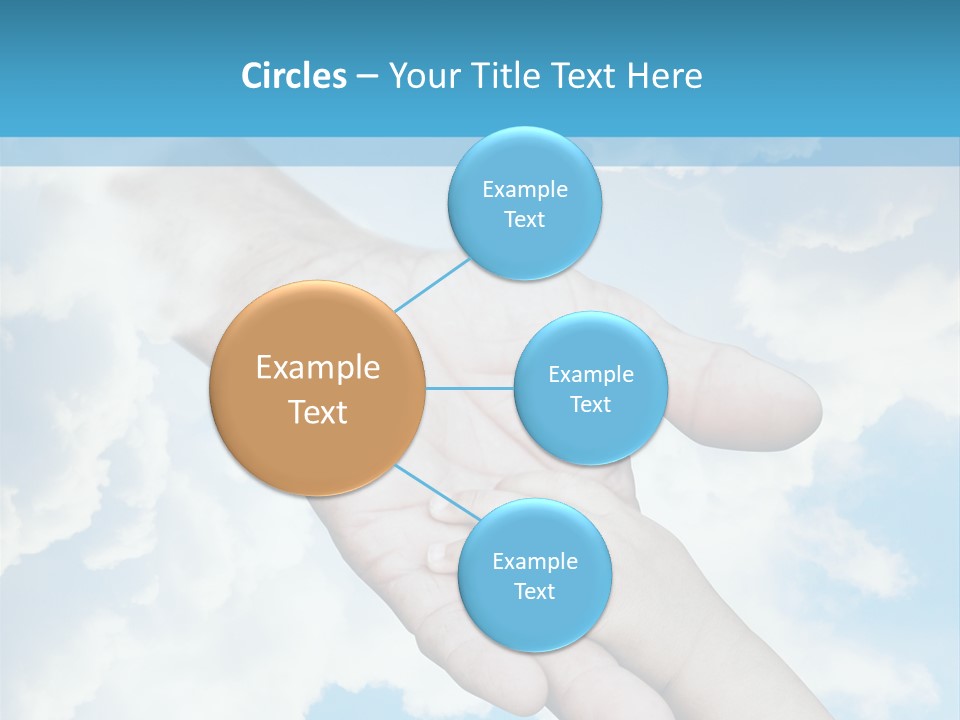 Teamwork Reach Hold PowerPoint Template