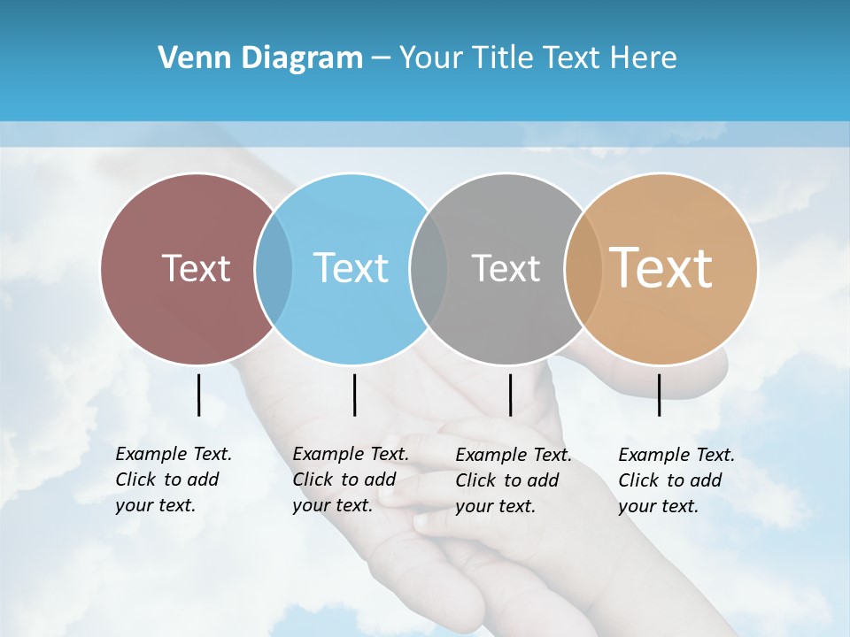 Teamwork Reach Hold PowerPoint Template