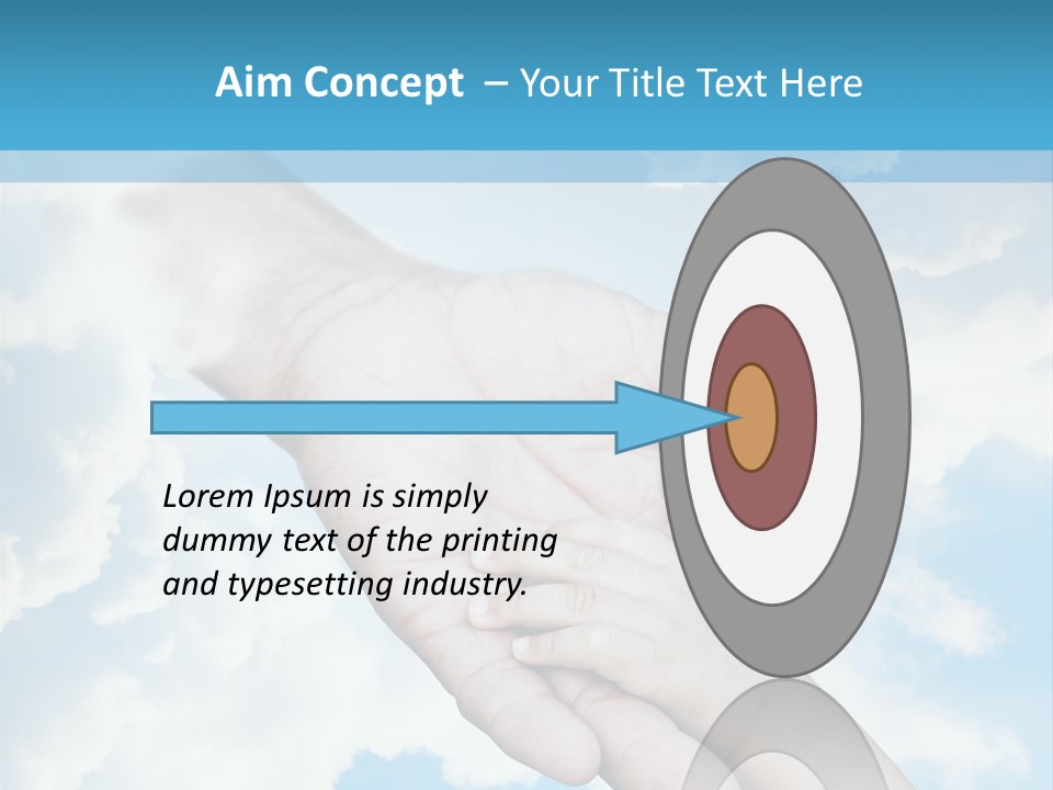 Teamwork Reach Hold PowerPoint Template