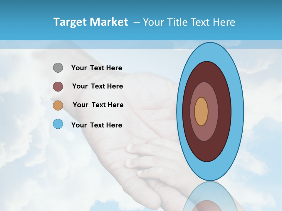 Teamwork Reach Hold PowerPoint Template