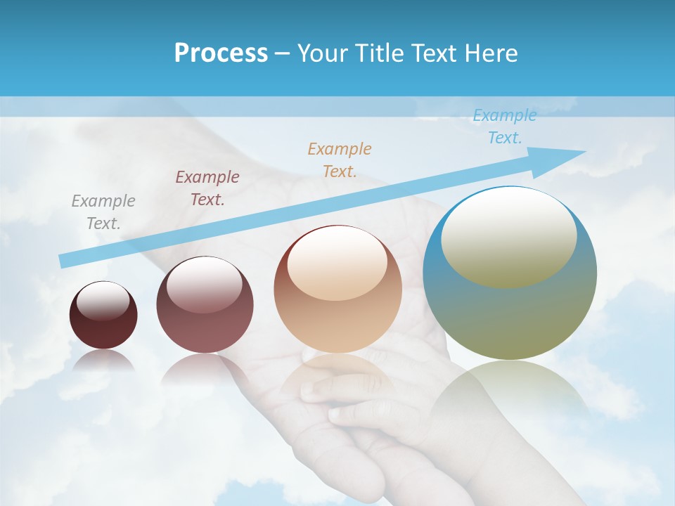 Teamwork Reach Hold PowerPoint Template