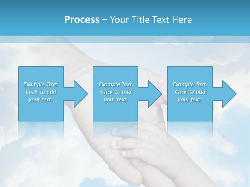 Teamwork Reach Hold PowerPoint Template