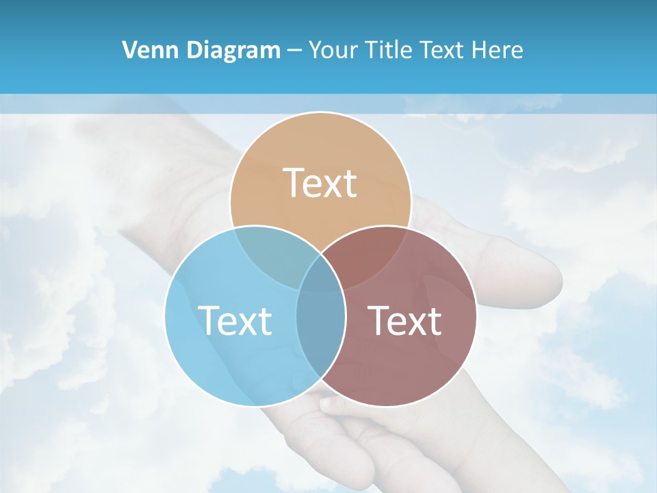 Teamwork Reach Hold PowerPoint Template