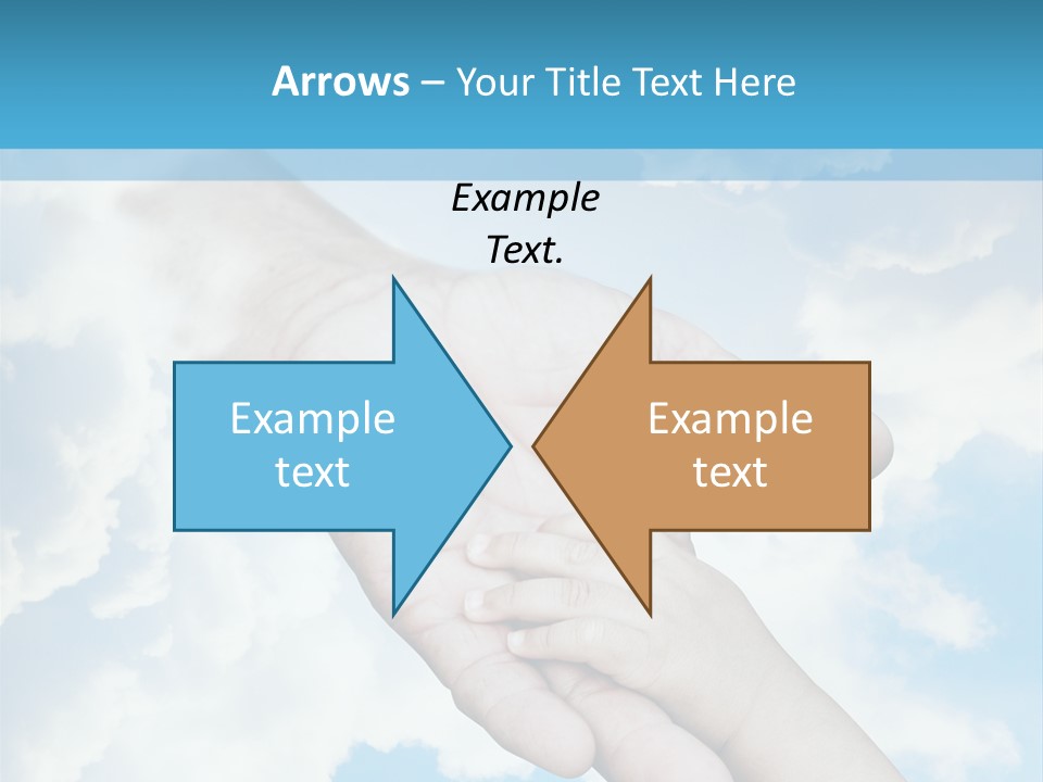 Teamwork Reach Hold PowerPoint Template