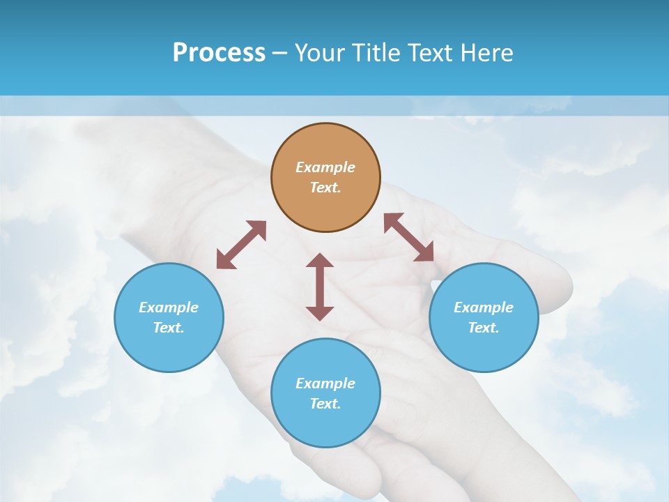 Teamwork Reach Hold PowerPoint Template