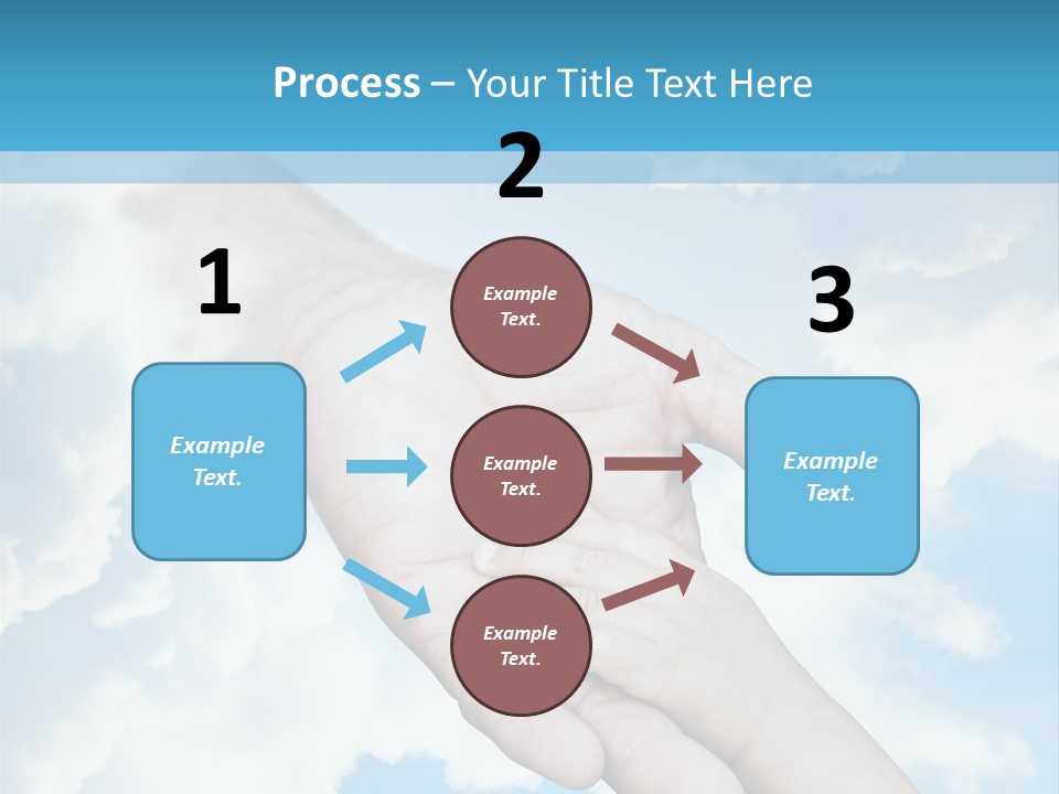 Teamwork Reach Hold PowerPoint Template