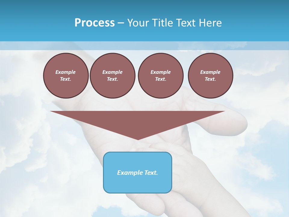 Teamwork Reach Hold PowerPoint Template