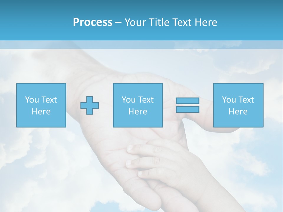 Teamwork Reach Hold PowerPoint Template