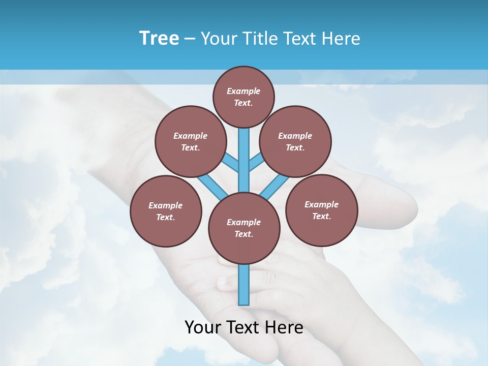 Teamwork Reach Hold PowerPoint Template