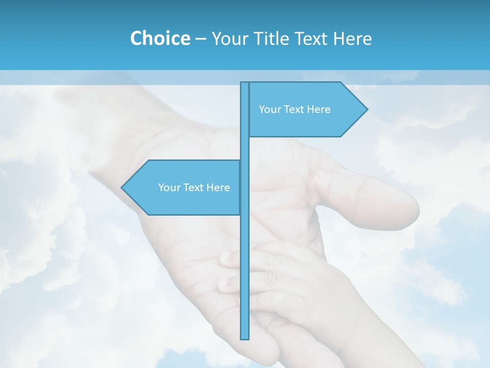 Teamwork Reach Hold PowerPoint Template