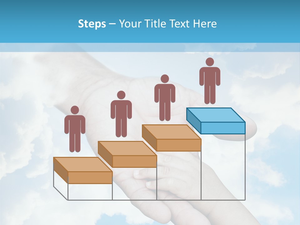Teamwork Reach Hold PowerPoint Template