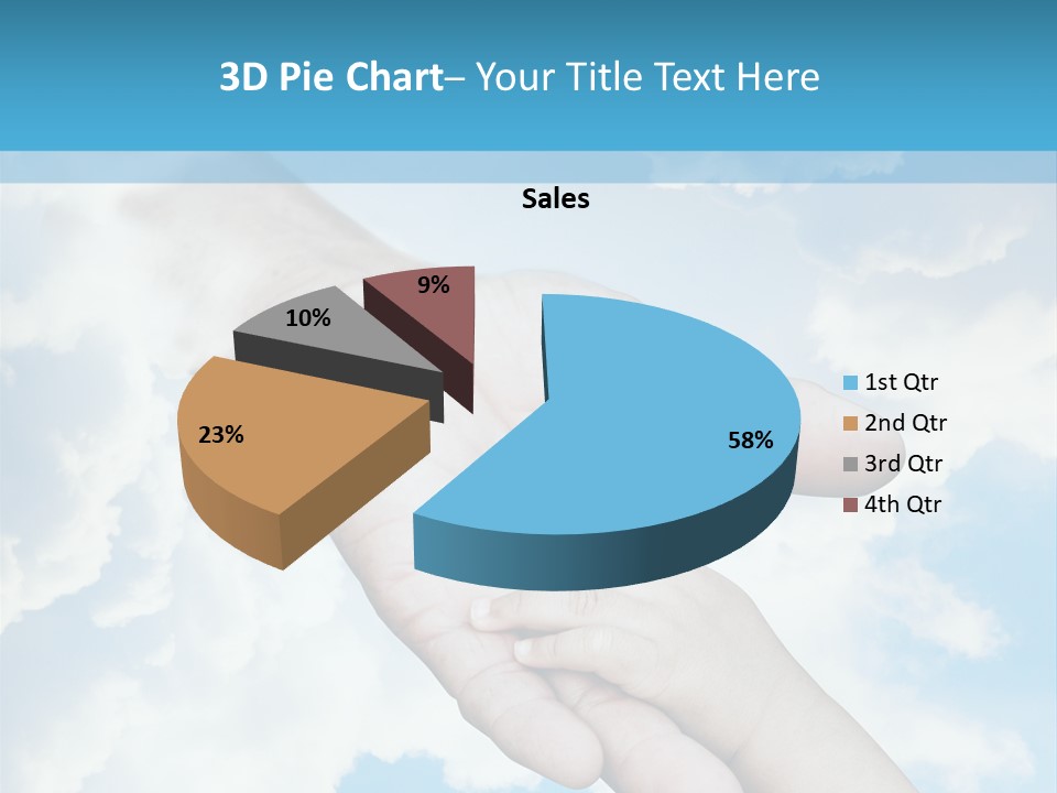 Teamwork Reach Hold PowerPoint Template