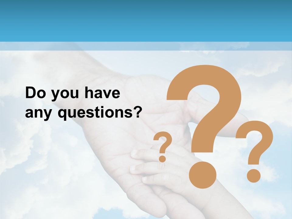 Teamwork Reach Hold PowerPoint Template