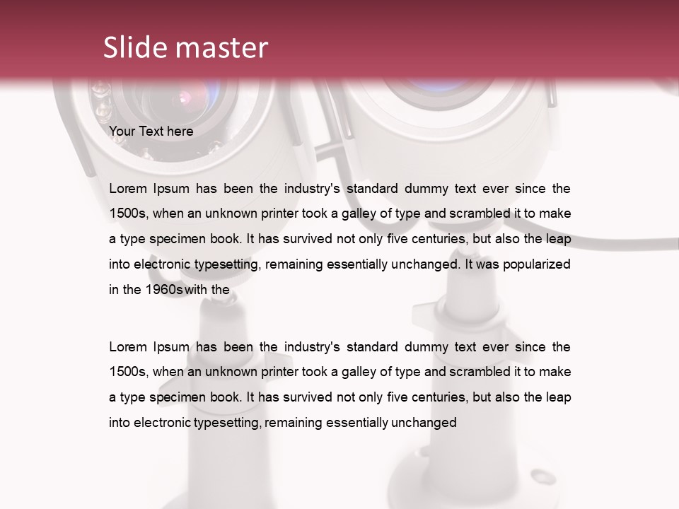 Cctv Alarm Safety PowerPoint Template