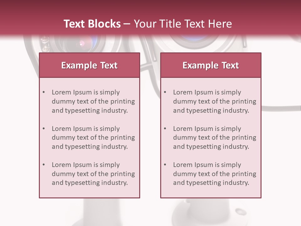 Cctv Alarm Safety PowerPoint Template