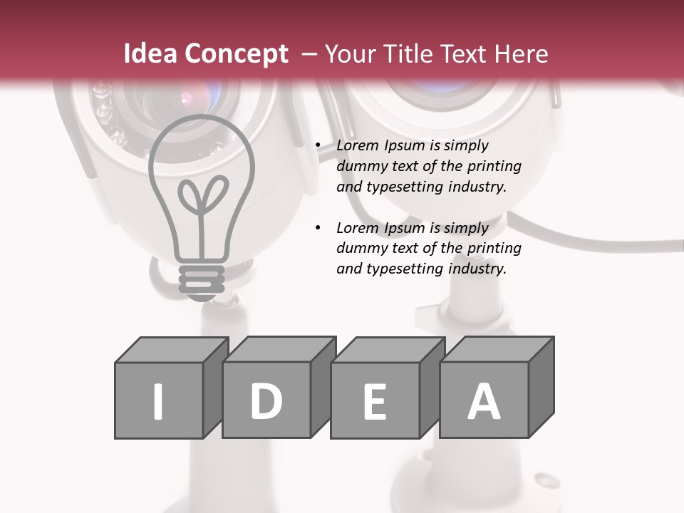 Cctv Alarm Safety PowerPoint Template