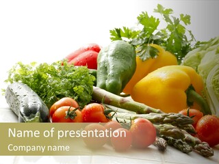 Vegan Cuisine Nutrients PowerPoint Template
