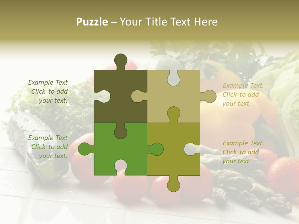 Vegan Cuisine Nutrients PowerPoint Template