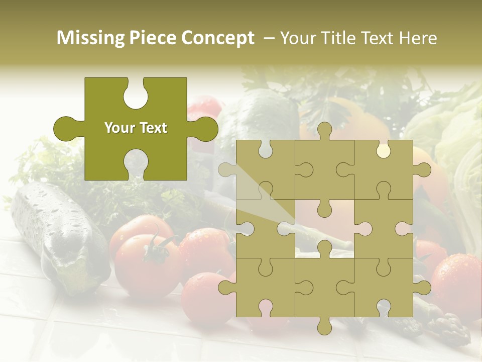 Vegan Cuisine Nutrients PowerPoint Template