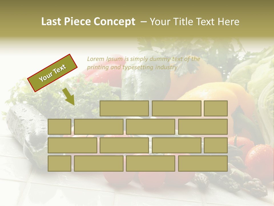 Vegan Cuisine Nutrients PowerPoint Template