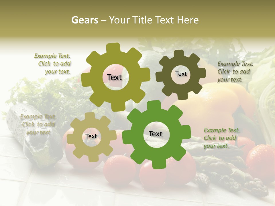 Vegan Cuisine Nutrients PowerPoint Template