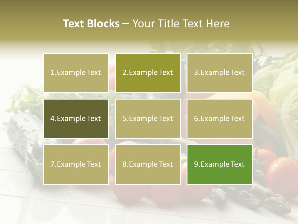 Vegan Cuisine Nutrients PowerPoint Template