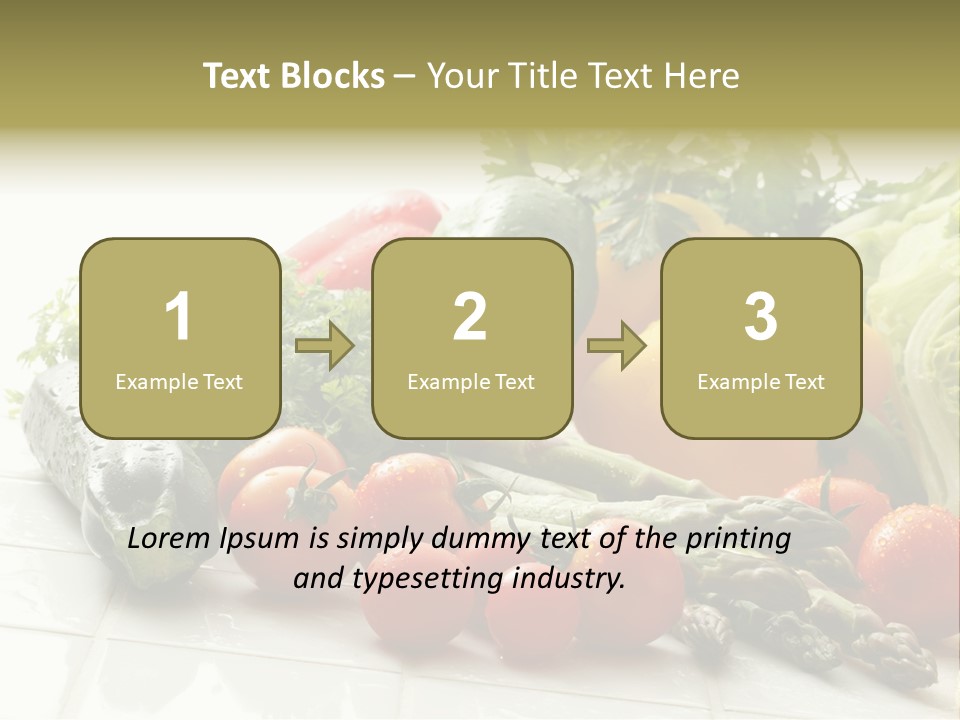 Vegan Cuisine Nutrients PowerPoint Template