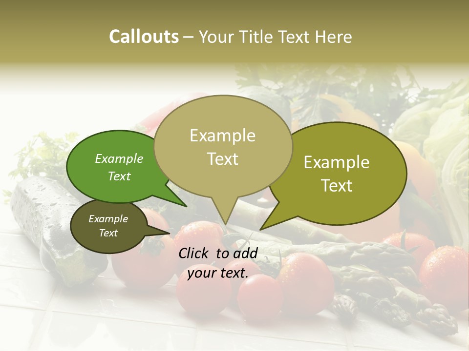 Vegan Cuisine Nutrients PowerPoint Template