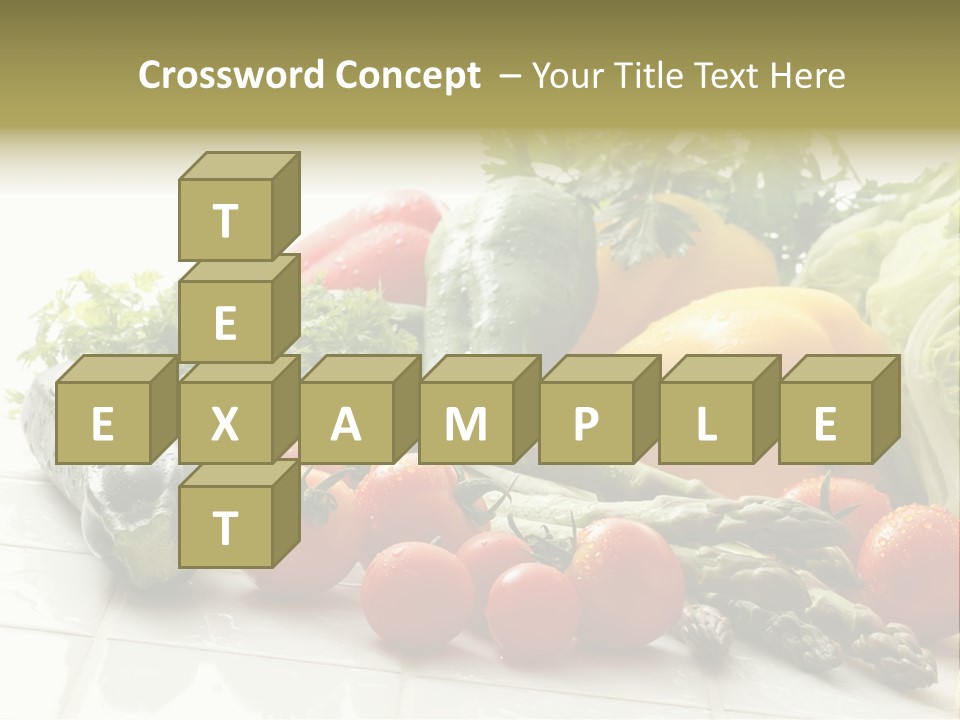 Vegan Cuisine Nutrients PowerPoint Template