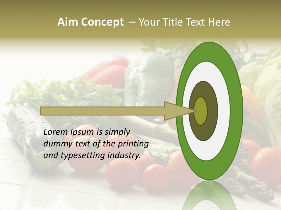 Vegan Cuisine Nutrients PowerPoint Template